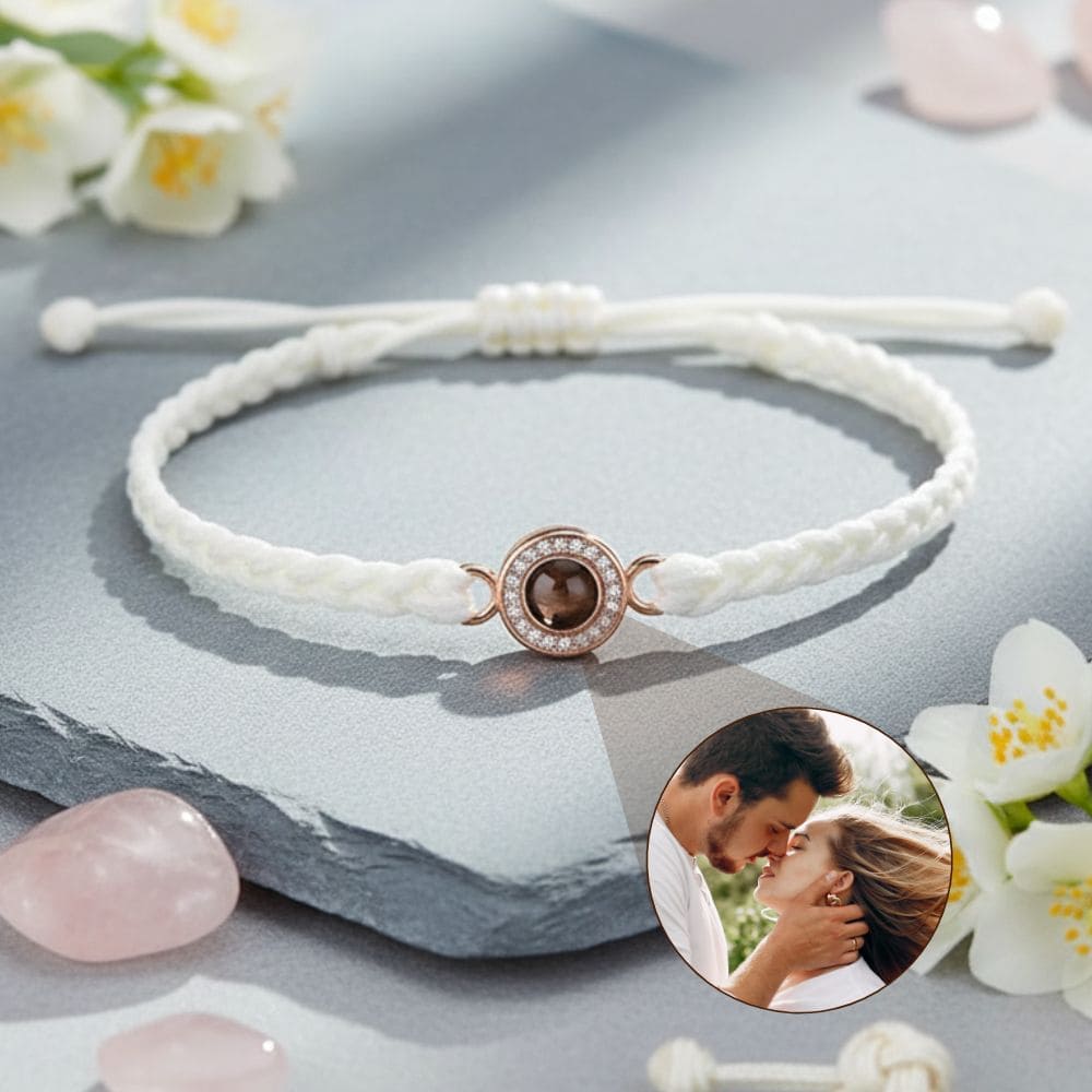 Woven Circle Photo Projection Bracelet