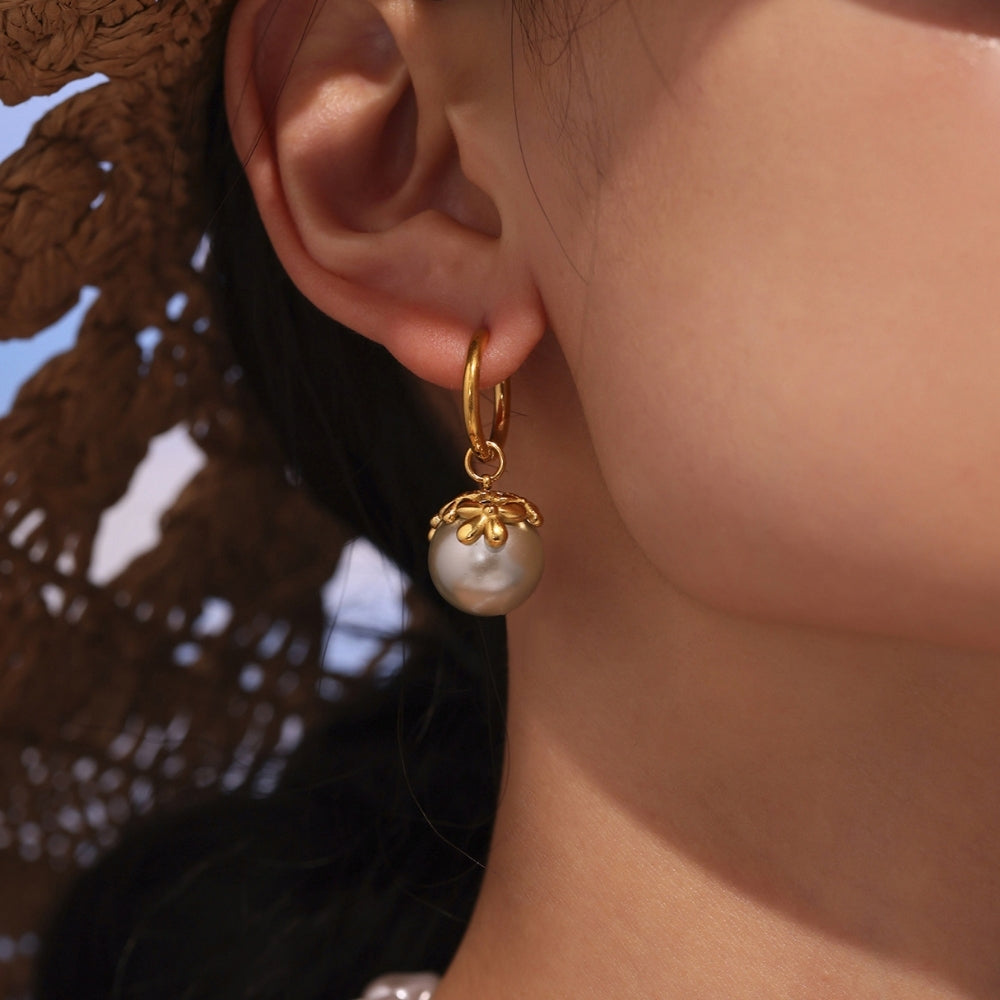 Blossom Pearl Drop Earrings