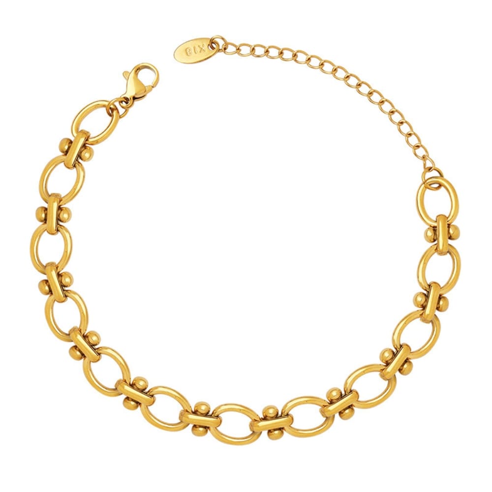 Golden Orbit Chain Bracelet