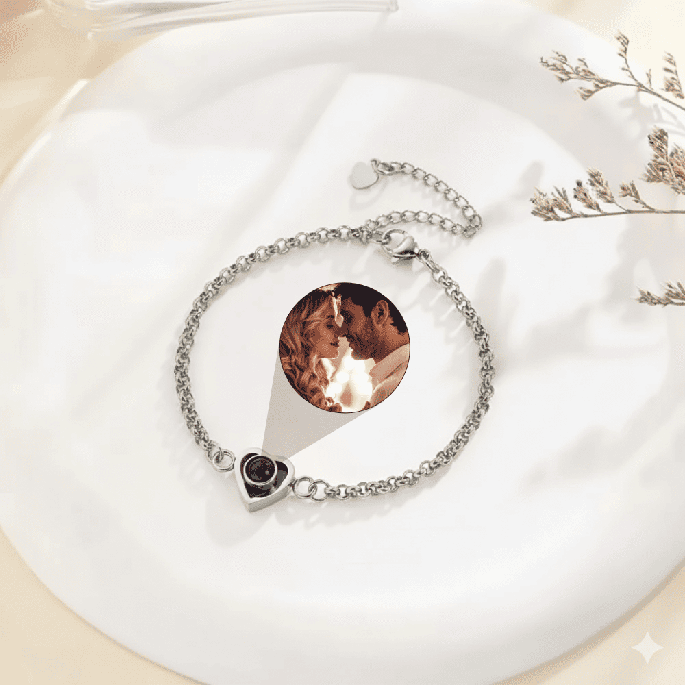 Heart Photo Projection Bracelet
