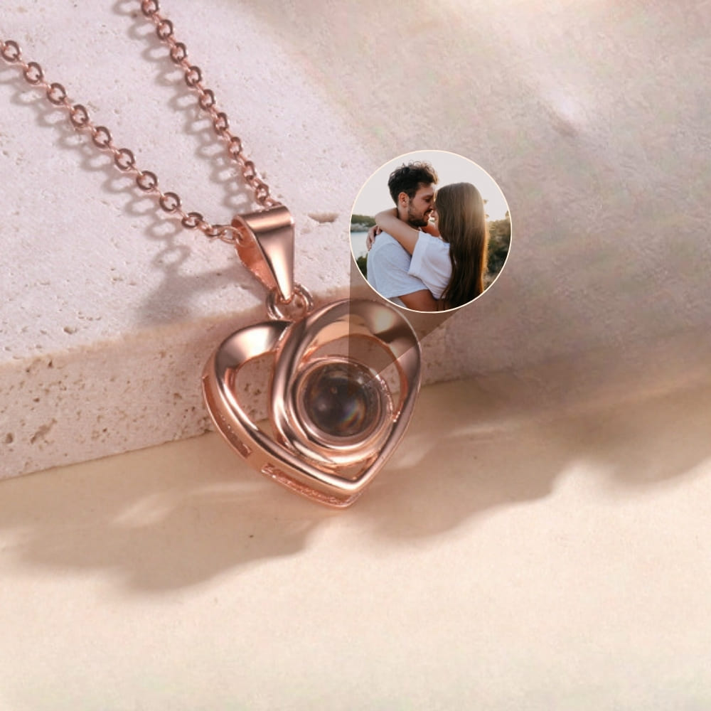 Infinity Heart Projection Pendant