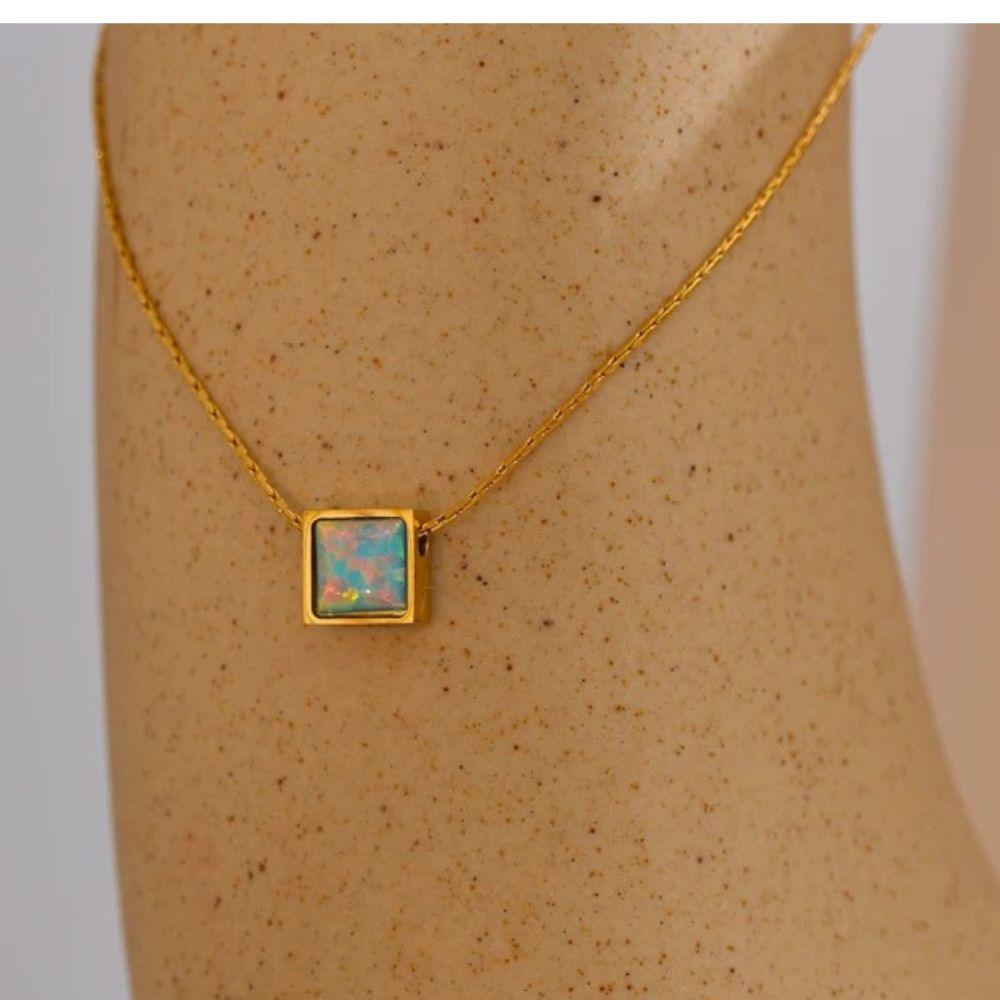 Opal Prism Necklace - Father and Daughter Jewelry