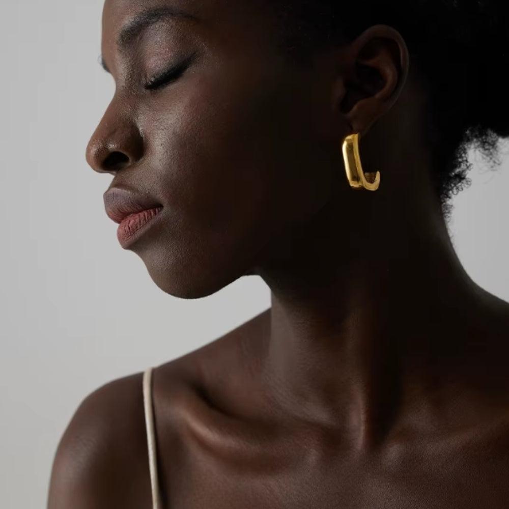 Soft Curve Hoops - Father and Daughter Jewelry