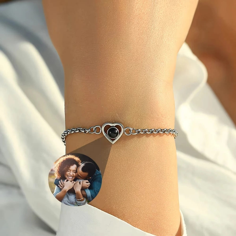 Heart Photo Projection Bracelet