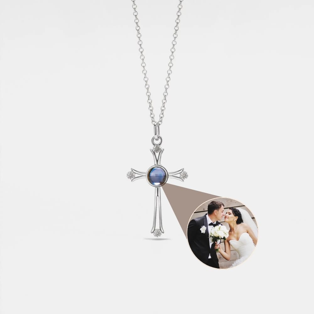 Eternal Cross Projection Necklace