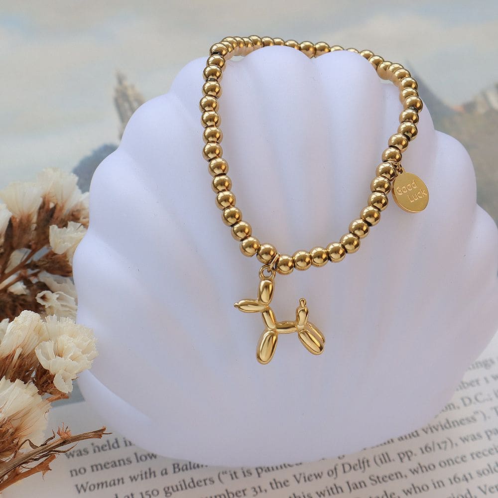 Lucky Pup Beaded Bracelet