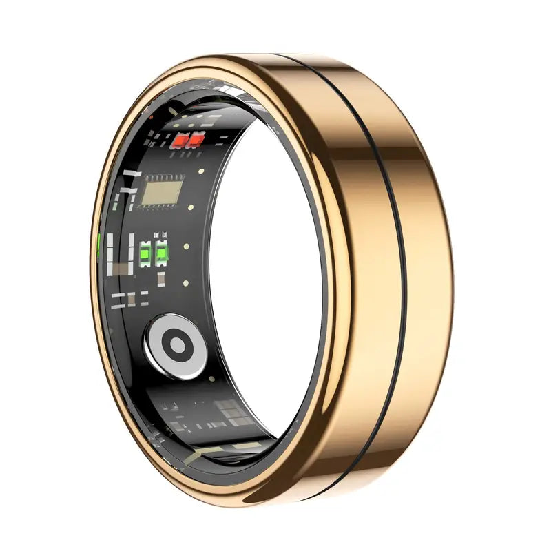 Cross-Line Smart Ring Gold