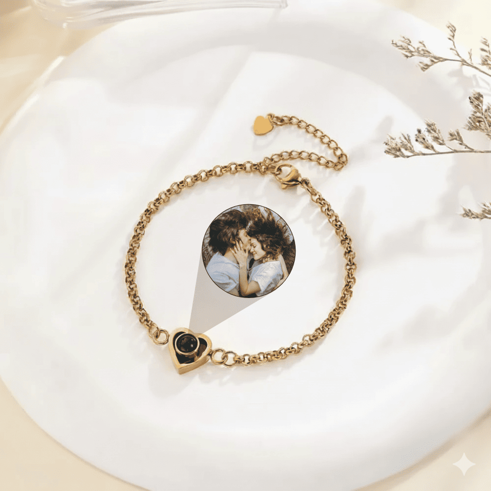 Heart Photo Projection Bracelet