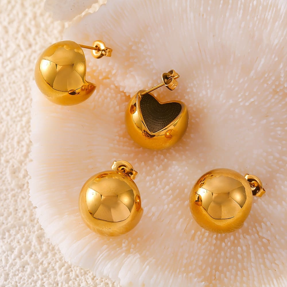 Golden Bubble Earrings