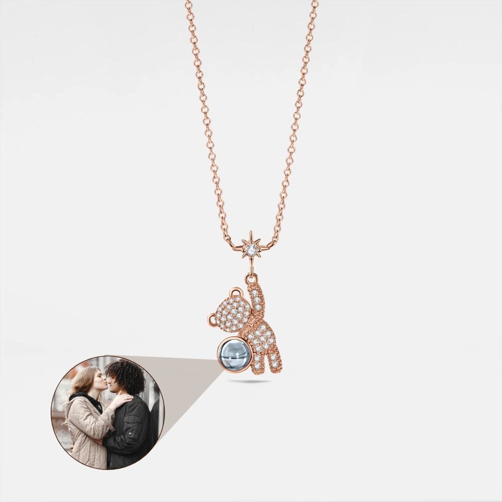 Teddy Bear Projection Necklace