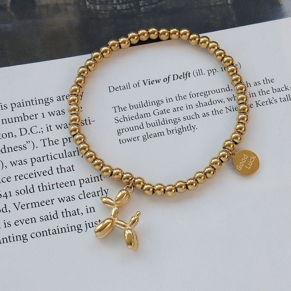 Lucky Pup Beaded Bracelet