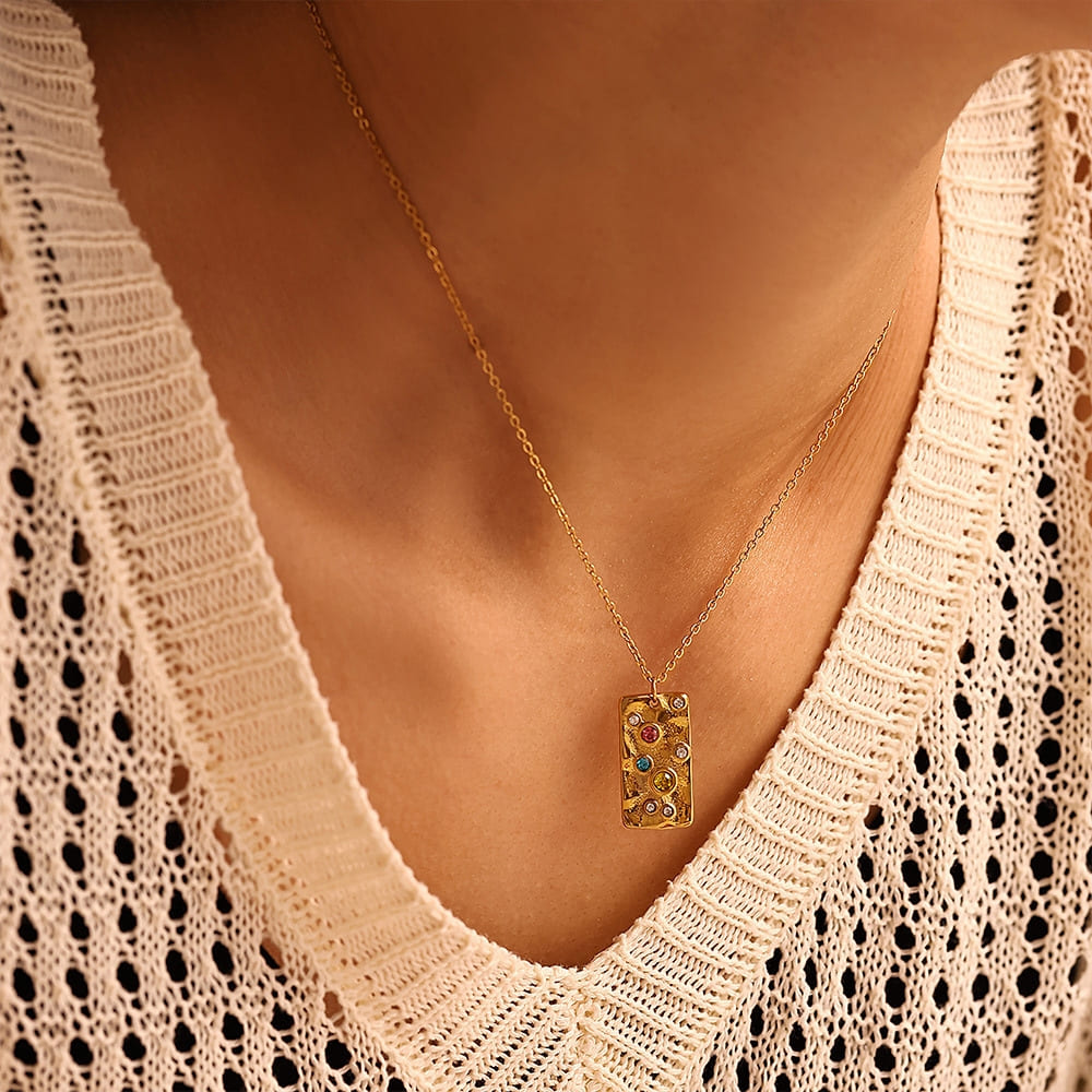 Spectrum Bar Necklace