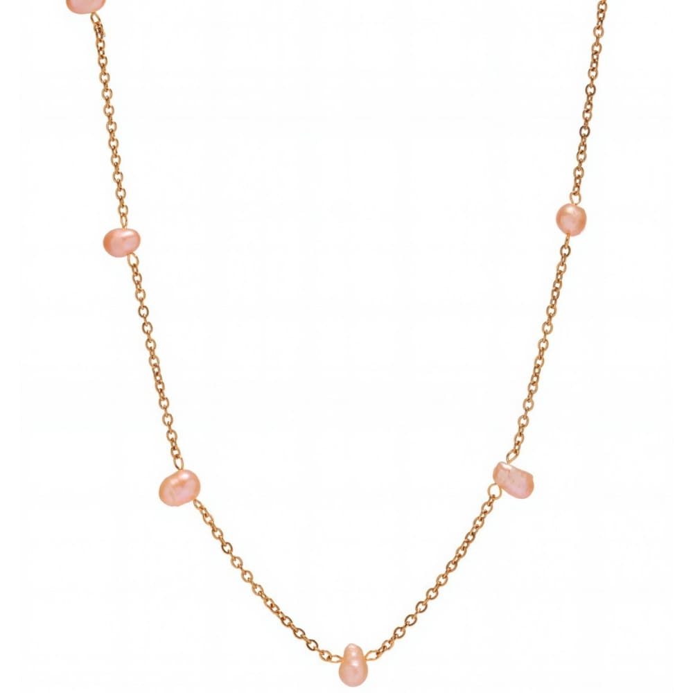 Blush Pearl Droplet Necklace