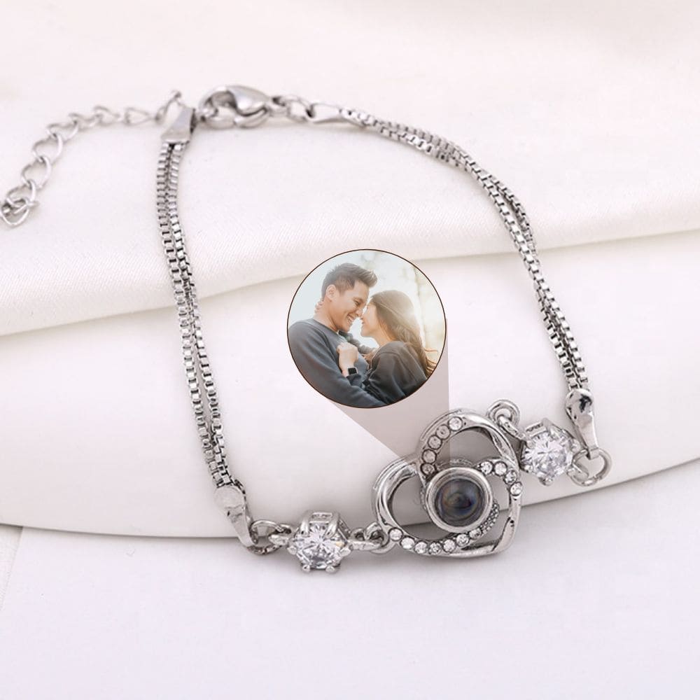 Heart Photo Projection Bracelet