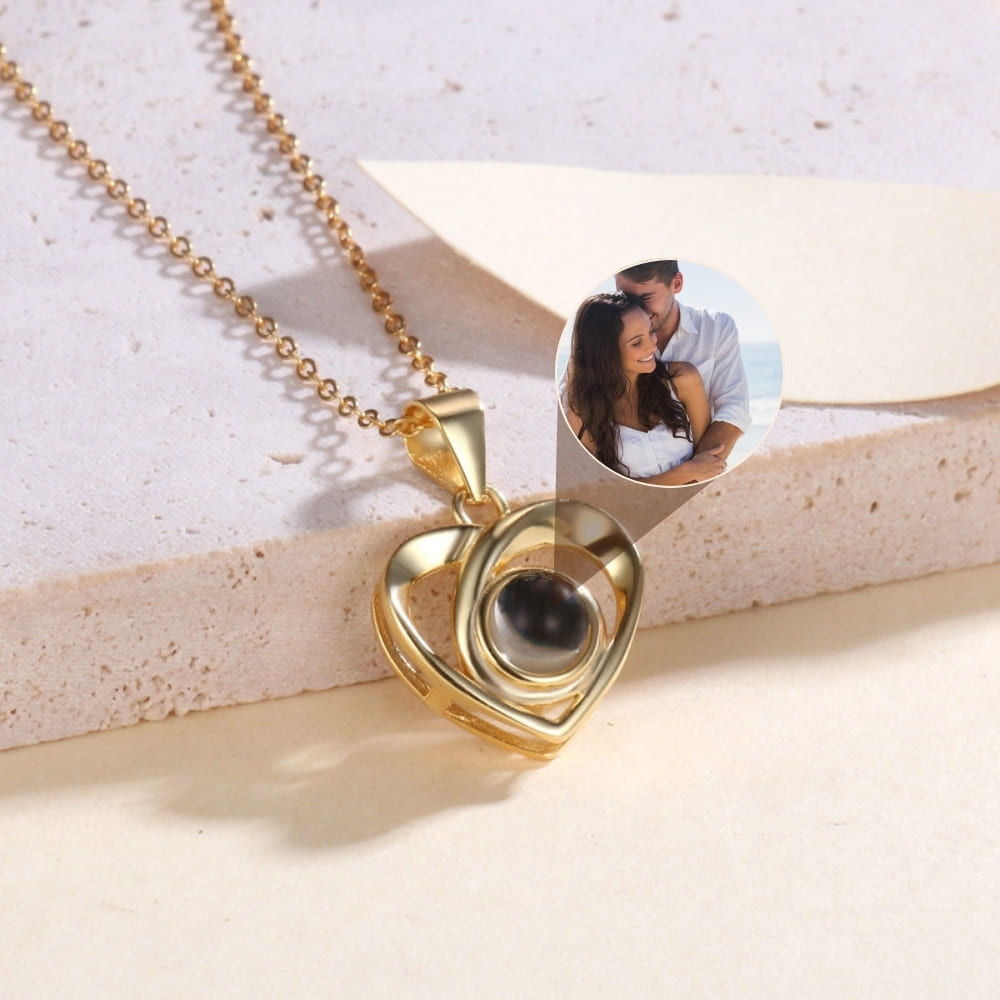 Infinity Heart Projection Pendant