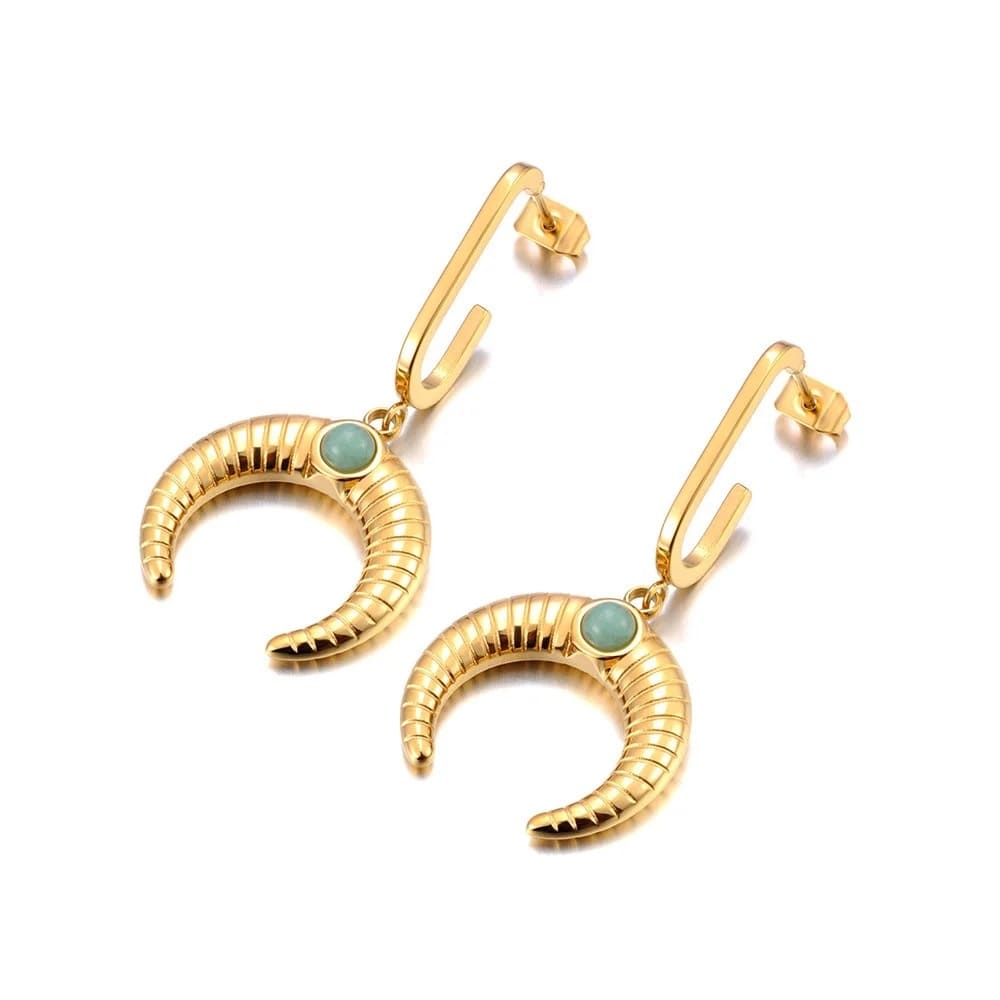 Lunar Horn Earrings