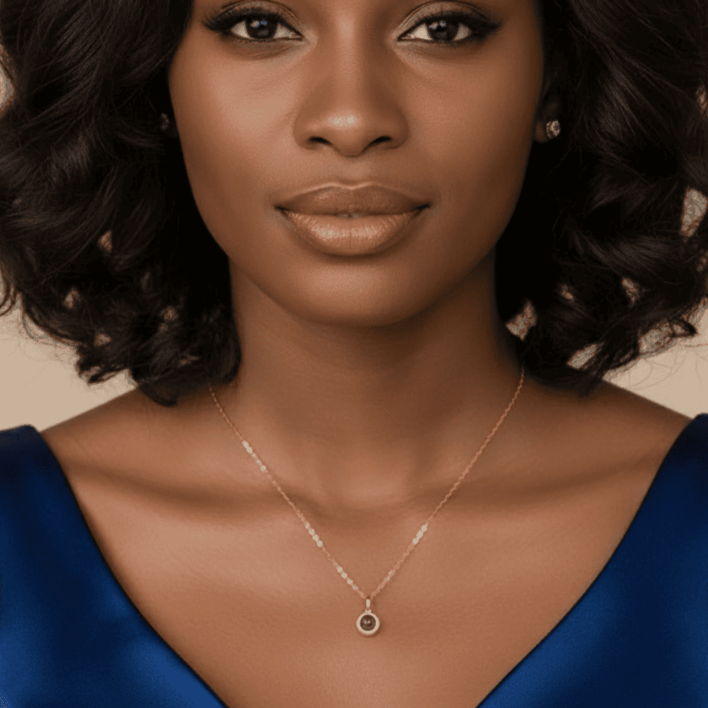 Circle Projection Necklace