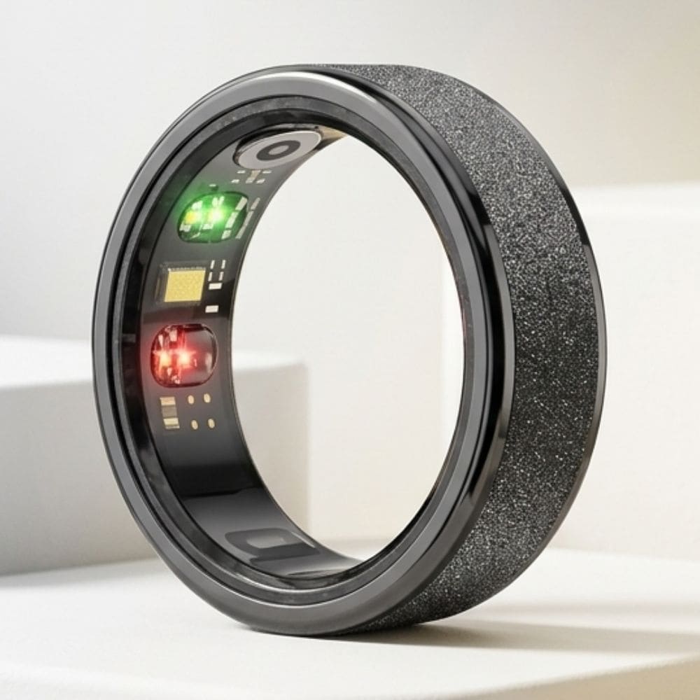 Brushed Metallic Smart Ring