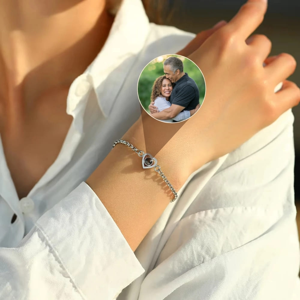 Heart Photo Projection Bracelet