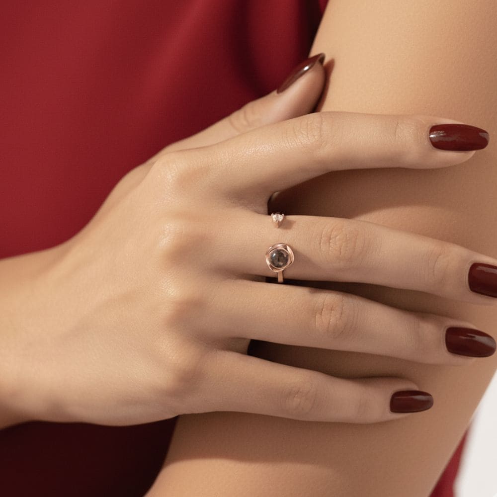 Rose Projection Ring (Resizable)