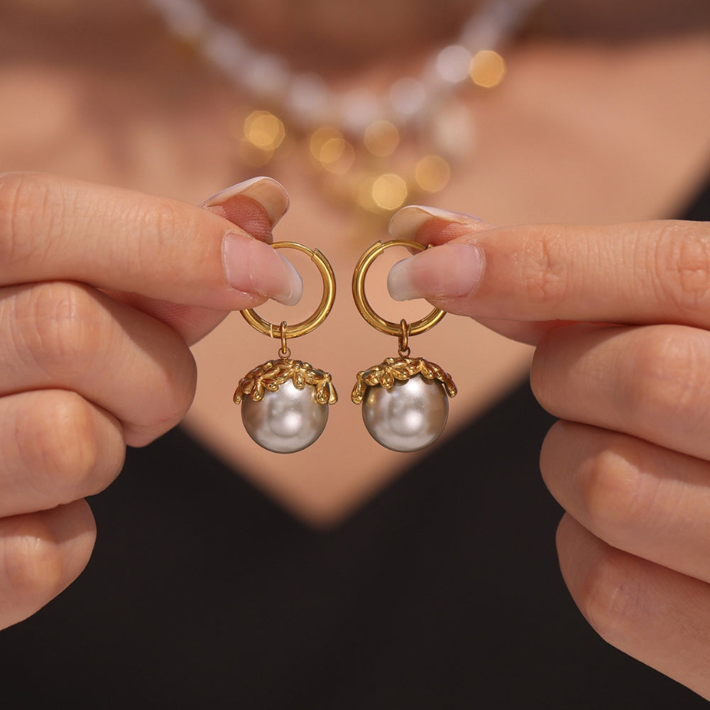 Blossom Pearl Drop Earrings