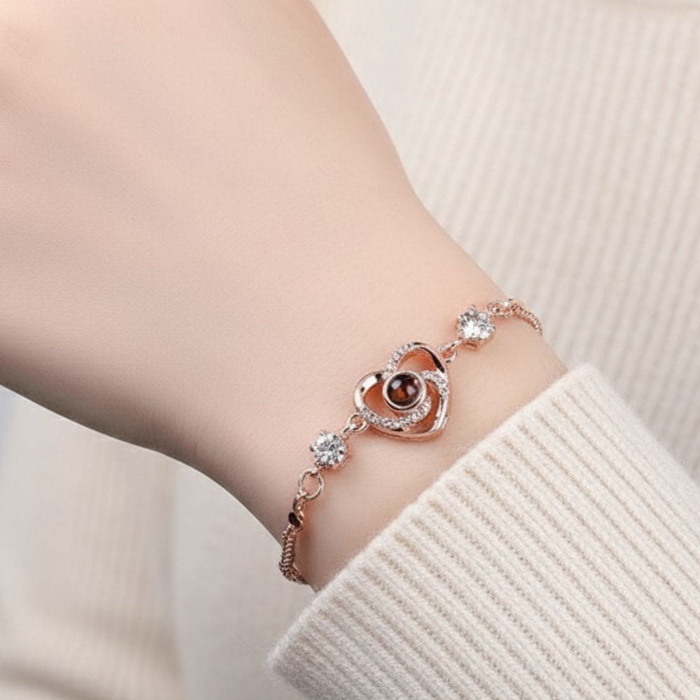 Heart Photo Projection Bracelet