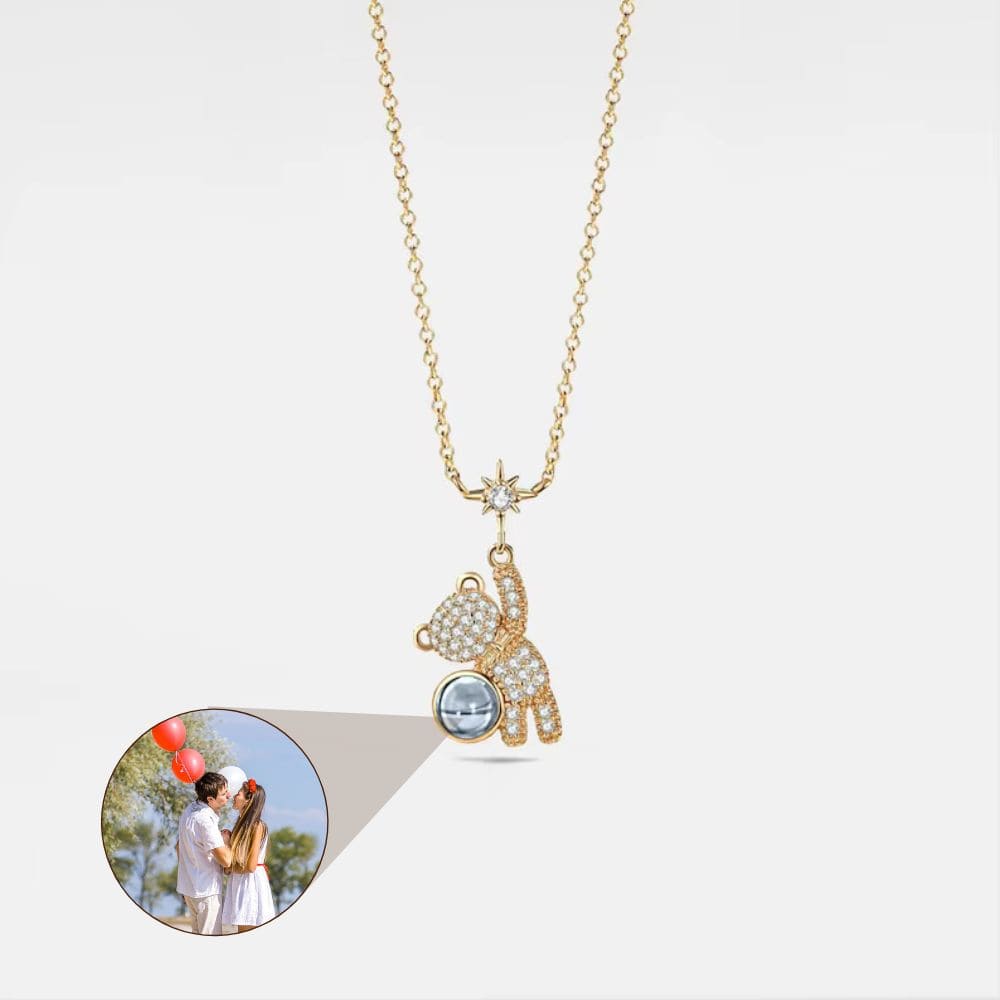 Teddy Bear Projection Necklace