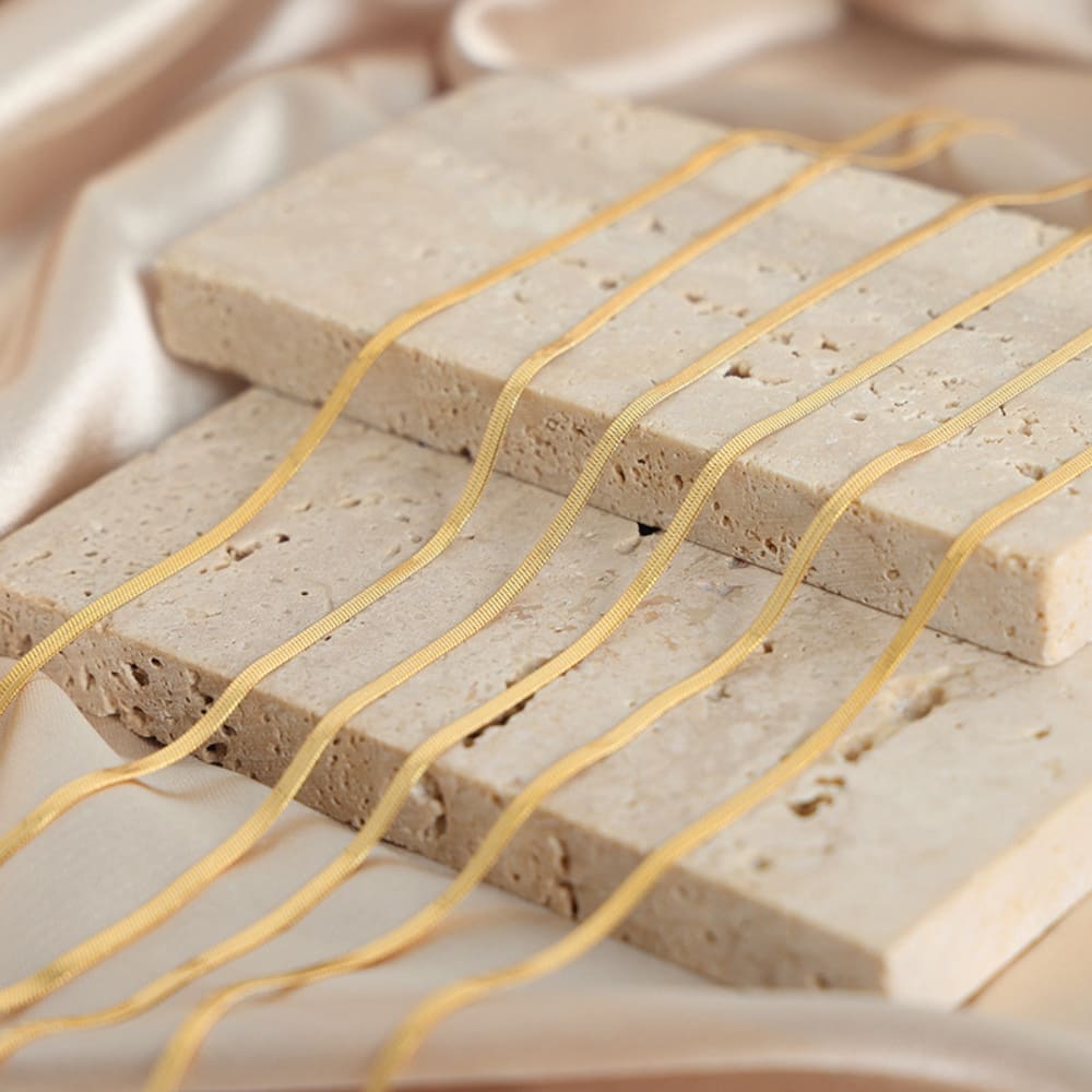 Golden Silken Snake Necklace