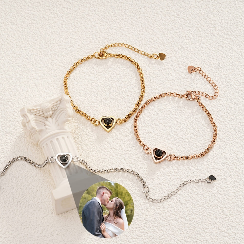 Heart Photo Projection Bracelet
