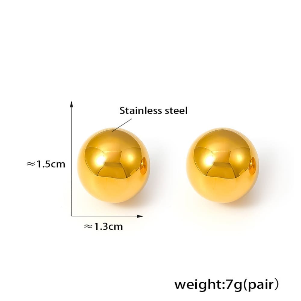 Golden Bubble Earrings