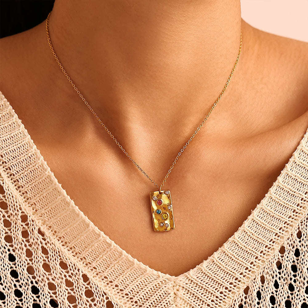 Spectrum Bar Necklace