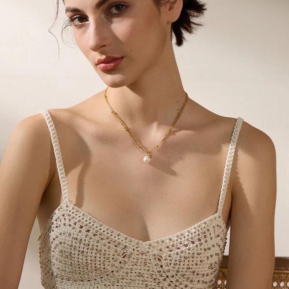 Vera Pearl Drop Necklace - Father and Daughter Jewelry