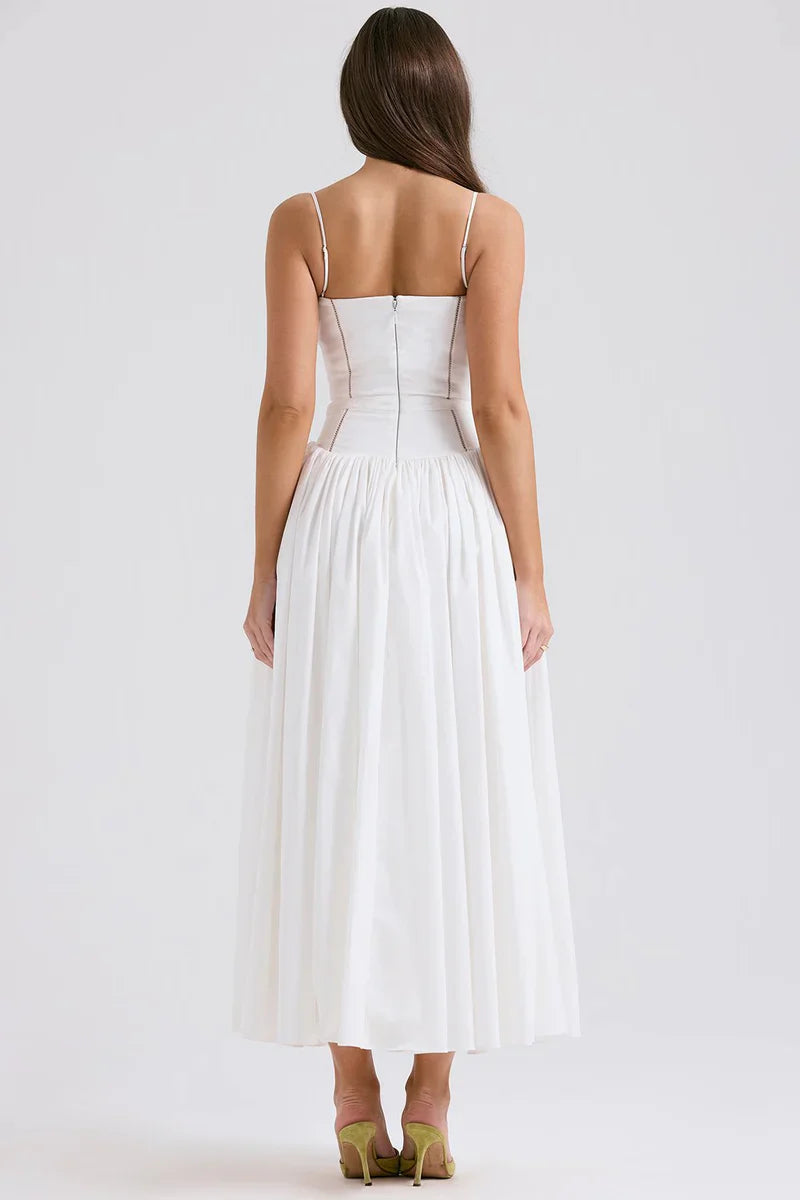 Nyla Women's Midi Dress | Soft Cotton Blend, Elegant 5