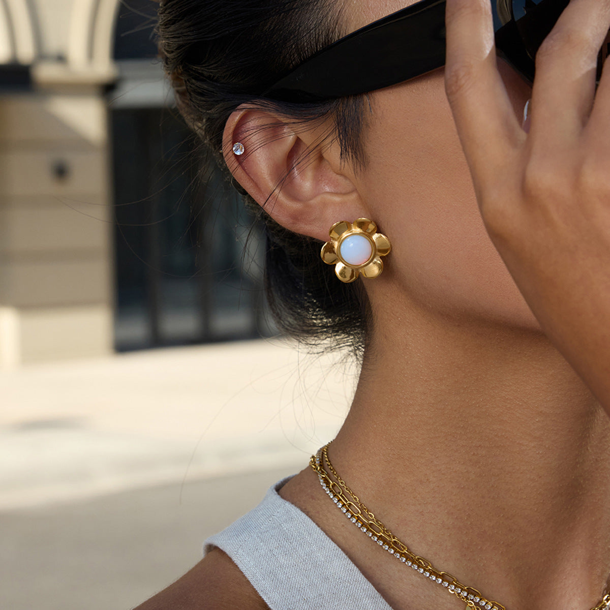 Flower Stud Earrings