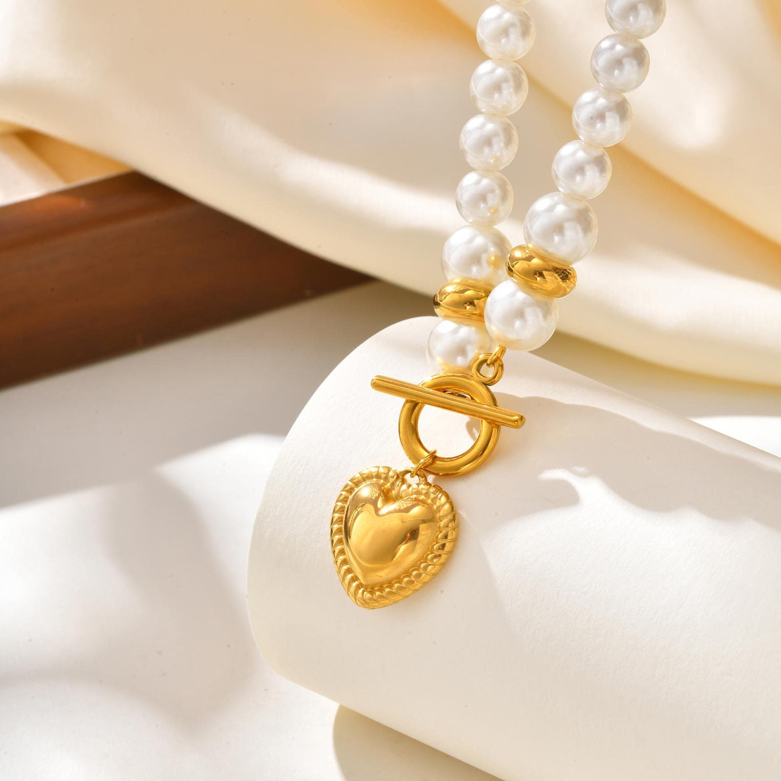 Pearl Heart Necklace