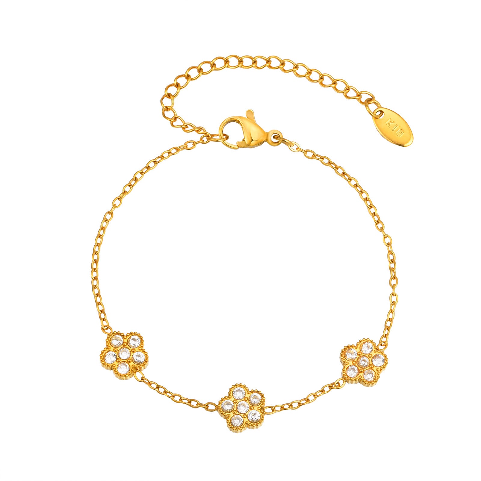 Flower Charm Bracelet