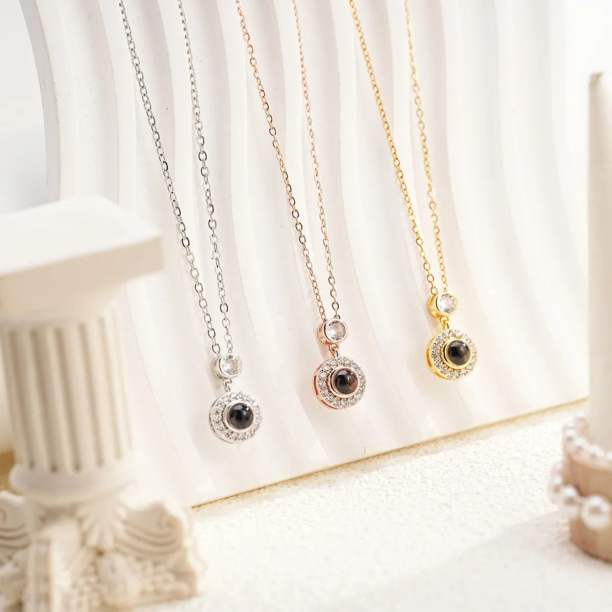 Circle Projection Necklace