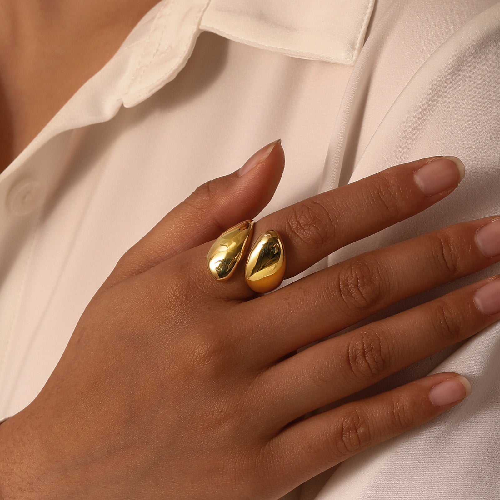 Gold Drop Ring