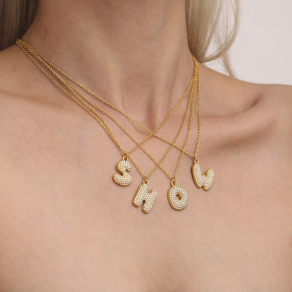 Initial Sparkle Necklace