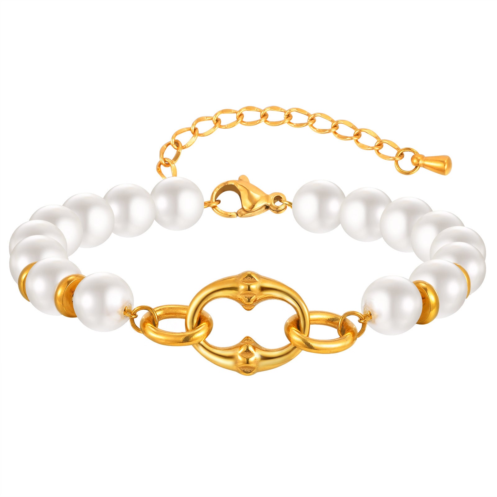 Pearl Chain Link Bracelet