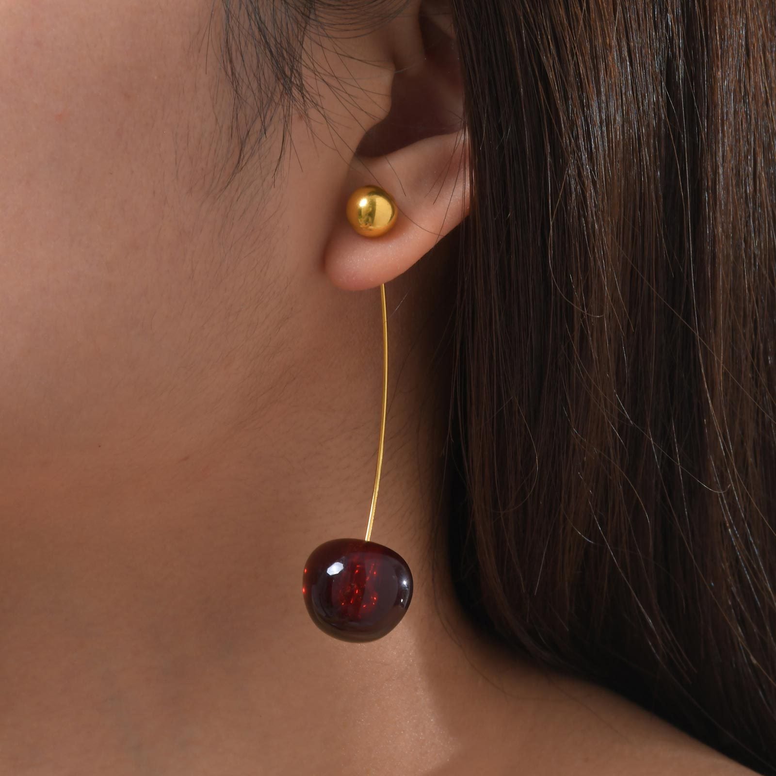 Cherry Drop Earrings