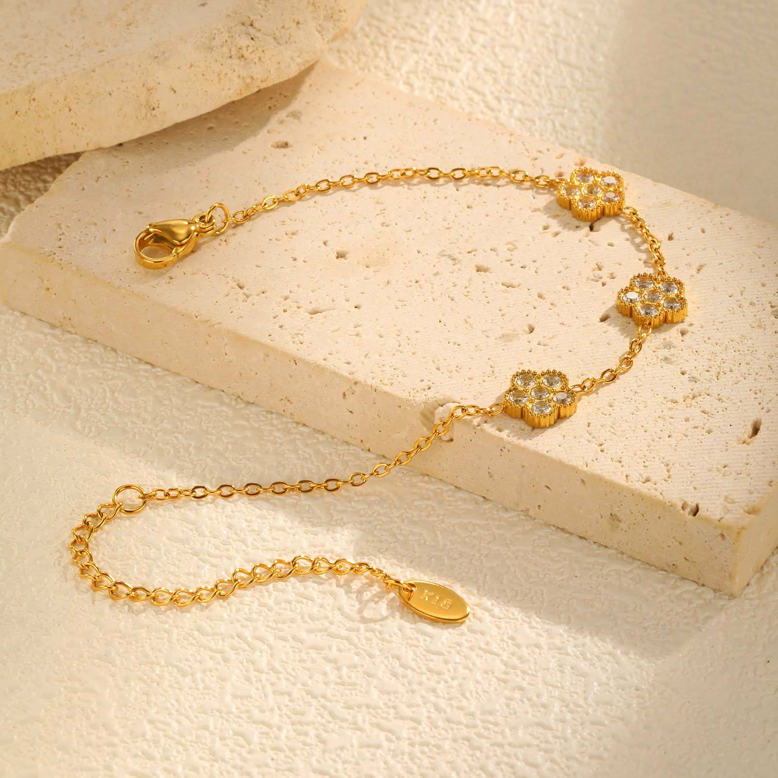 Flower Charm Bracelet