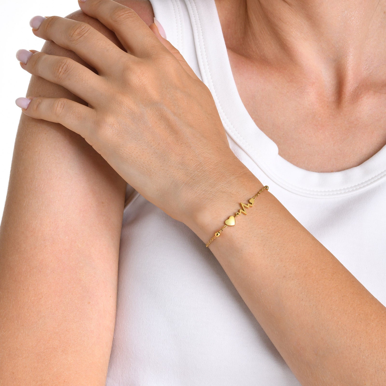 Heartbeat Charm Bracelet