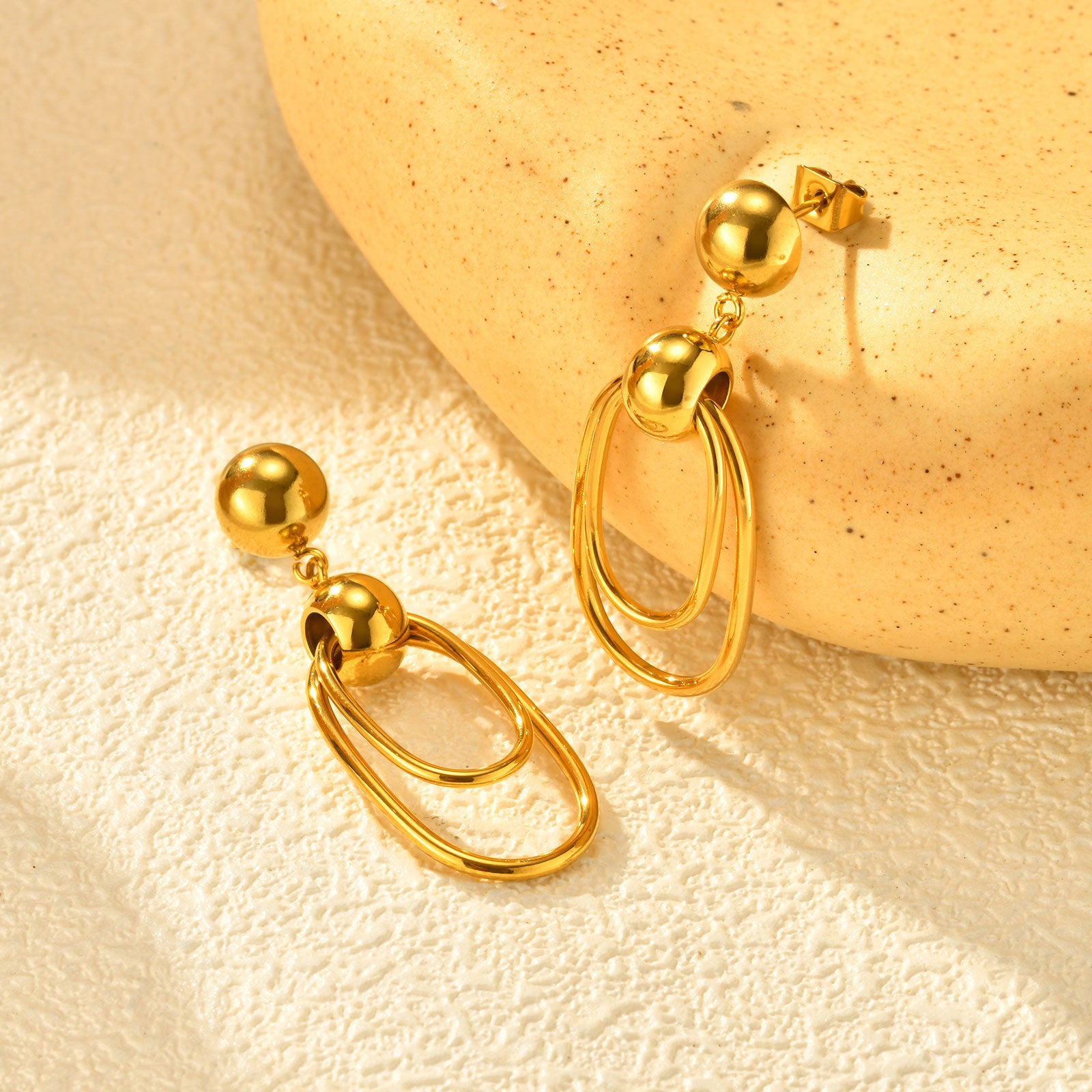 Geometric Drop Earrings