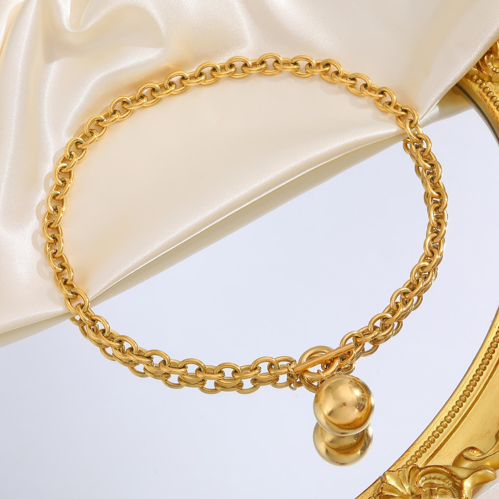 Chunky Chain Ball Necklace