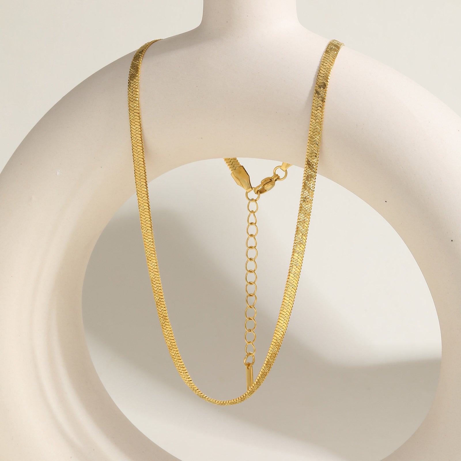 Wide Snake Chain Necklace