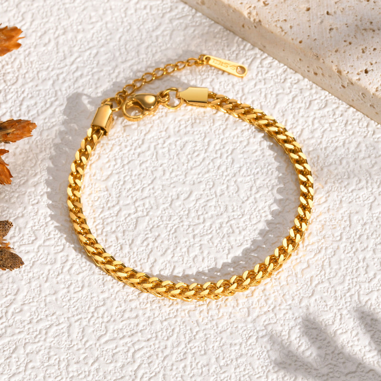 Gold Cuban Chain Bracelet