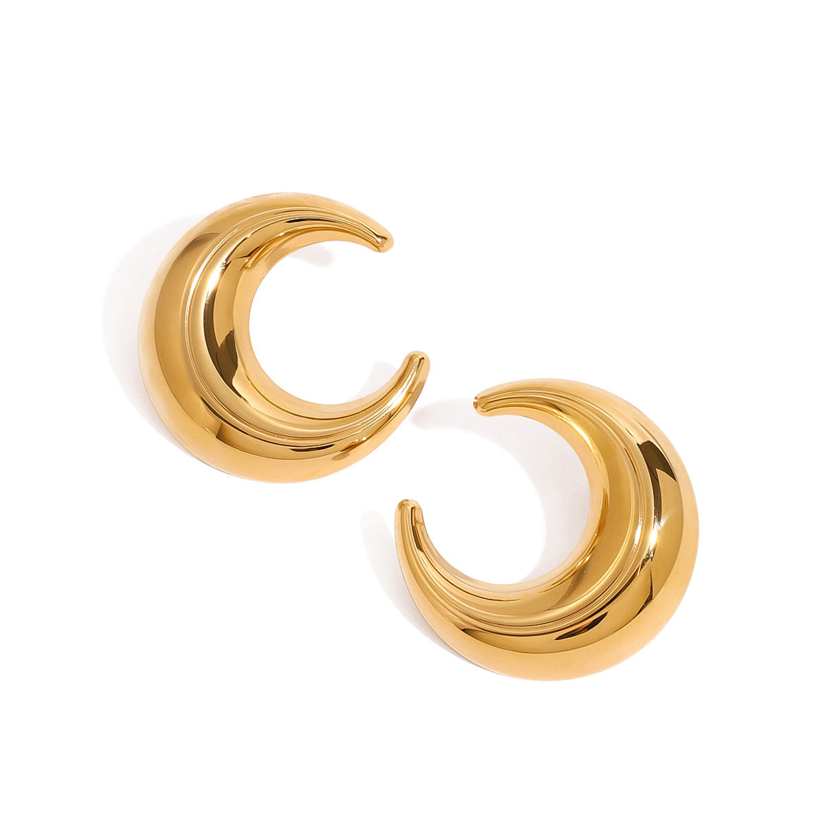 Crescent Hoop Earrings