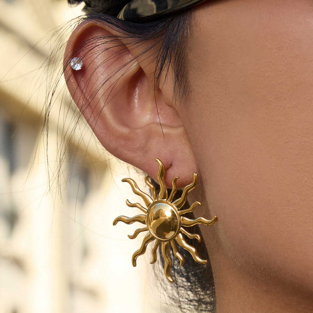 Sunburst Statement Earrings