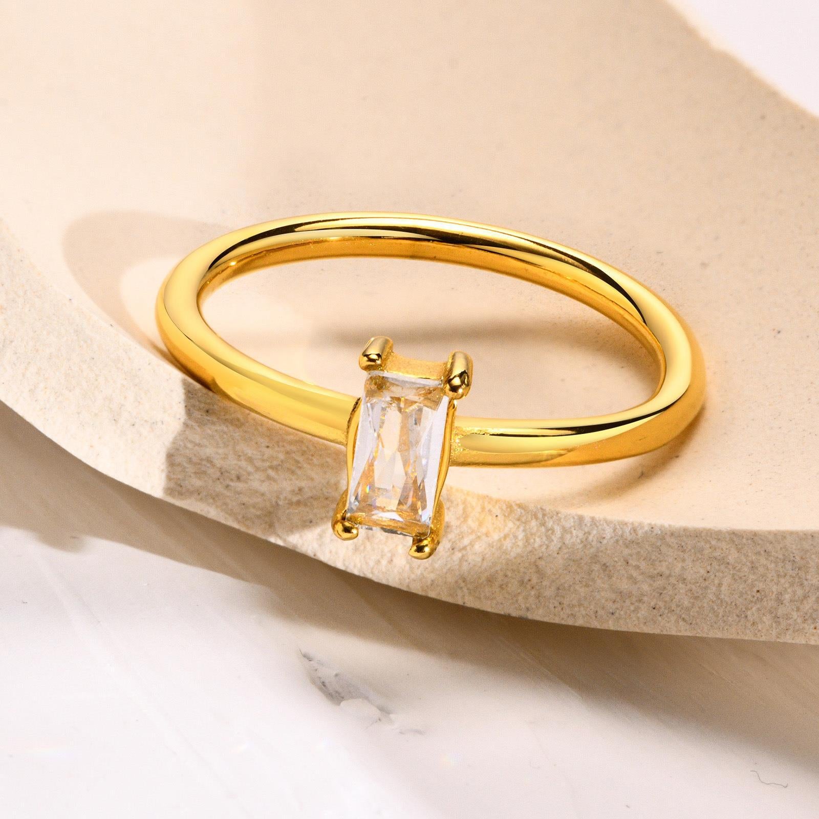Rectangular Stone Ring